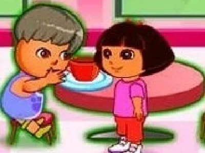 dora la restaurantul de prajituri
