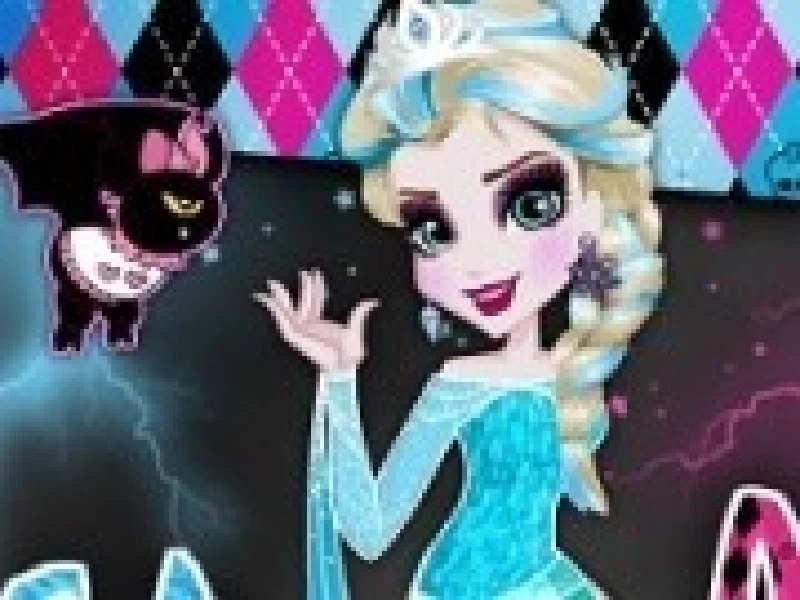elsa frozen de imbracat in stilul monster high