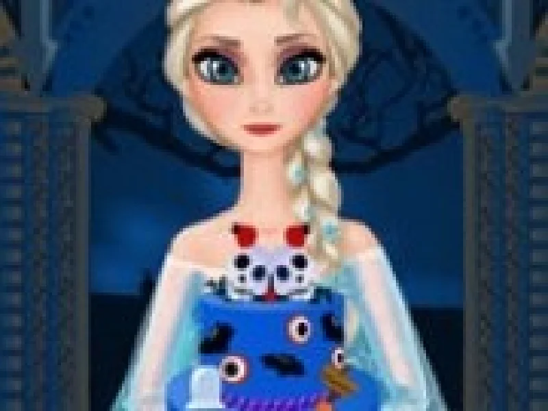 elsa gateste tort de halloween