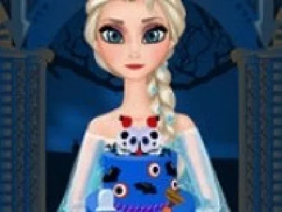 elsa gateste tort de halloween