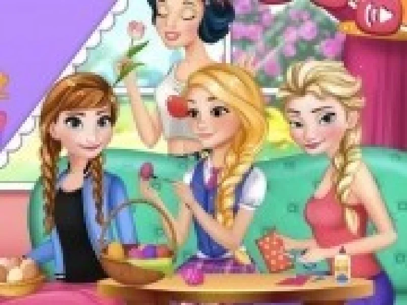 elsa pregatiri de paste cu printesele disney