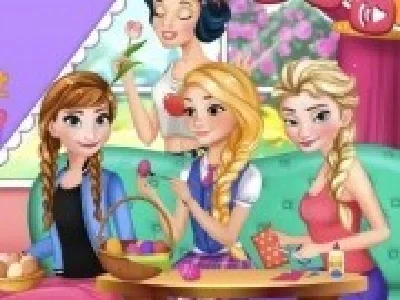 elsa pregatiri de paste cu printesele disney