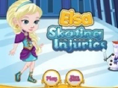 elsa se raneste la patinaj