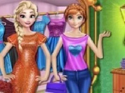 elsa si anna merg la cumparaturi