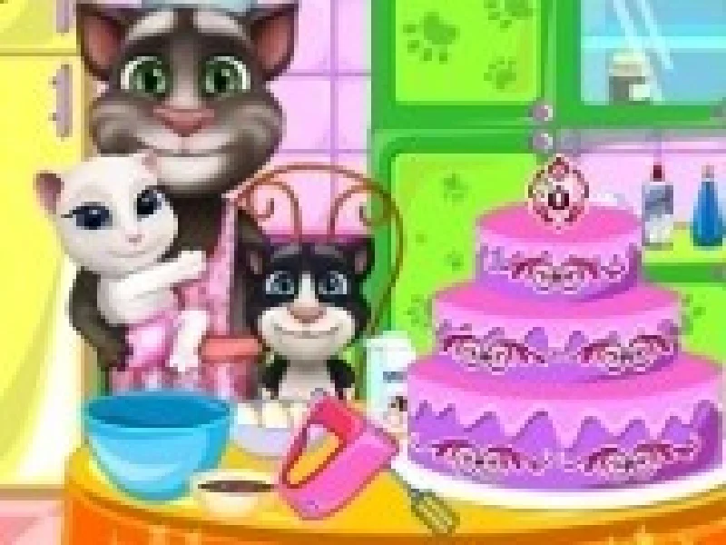 familia talking tom gateste tort