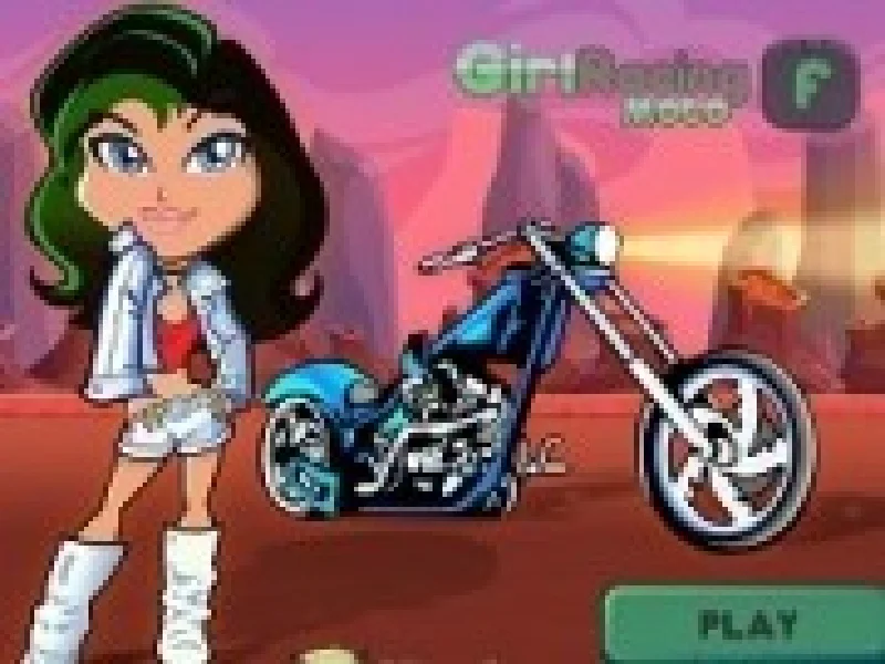 fata cu parul de foc pe motocicleta