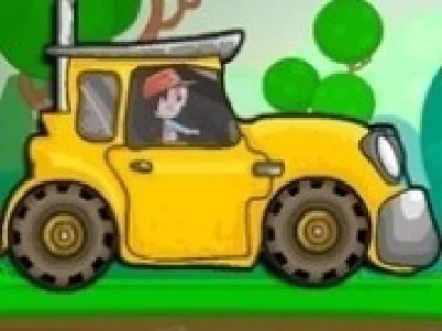 fermierul cu tractor nos de condus
