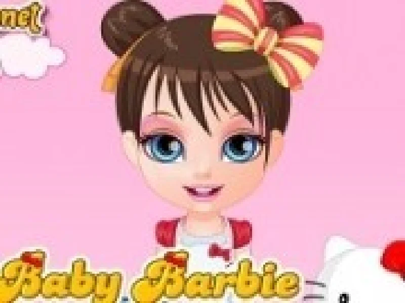 fetita barbie imbraca in costume hello kitty