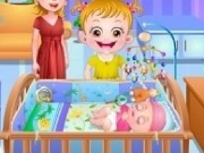 fetita hazel cu fratele bebe