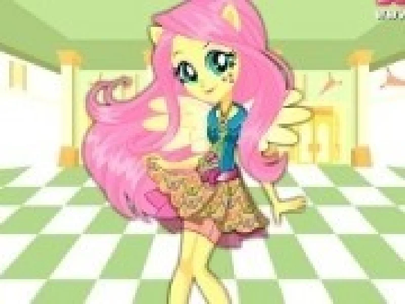 fluttershy fetita ponei la scoala