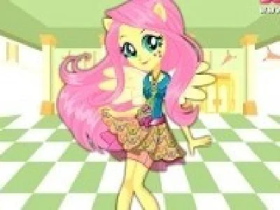 fluttershy fetita ponei la scoala