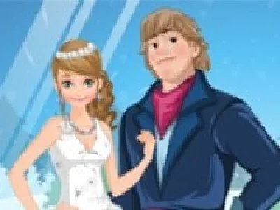 frozen anna rochie de mireasa cu kristoff