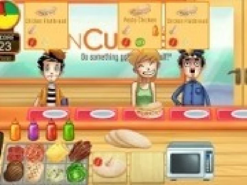 gateste in restaurantul de sandwich