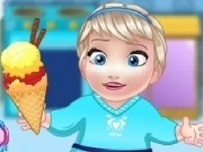 gateste inghetata cu bebelusa elsa