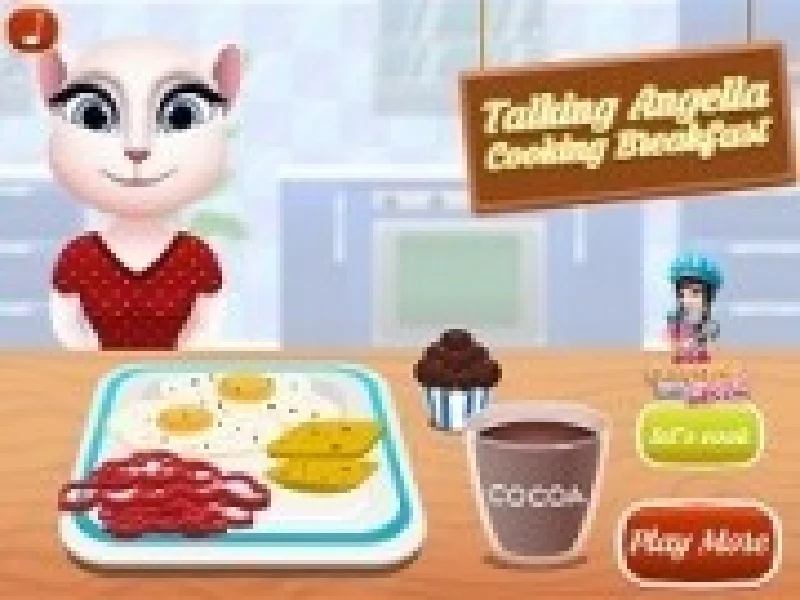 gateste micul dejun cu talking angela