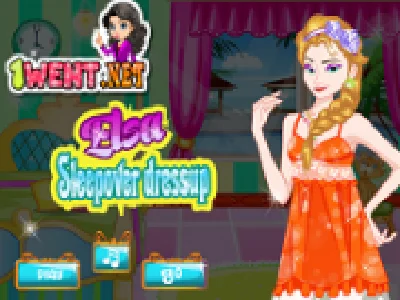 imbraca elsa la petrecerea in pijama