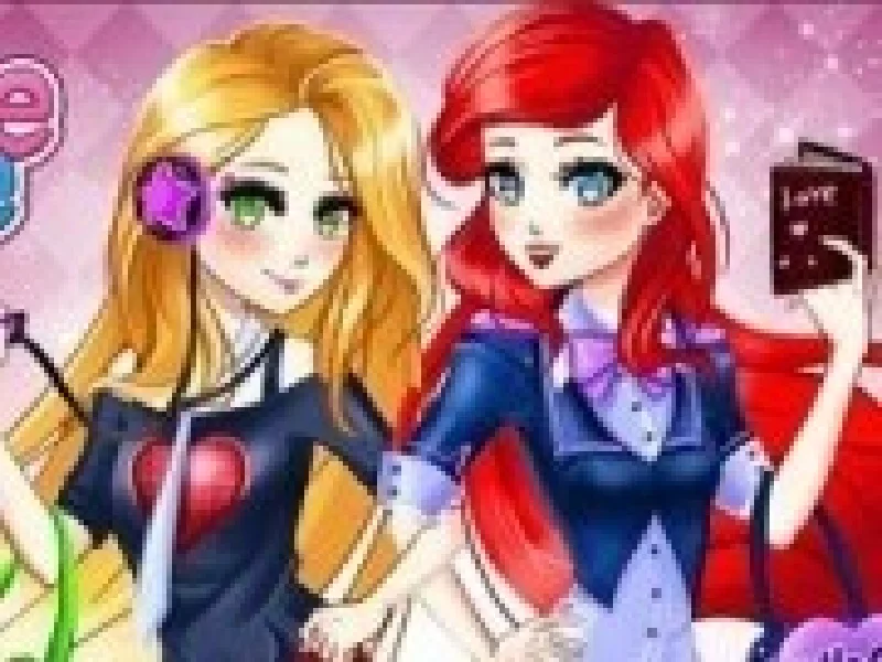 inapoi la scoala cu printesele anime
