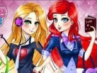 inapoi la scoala cu printesele anime
