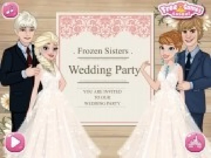 invitatia de nunta pentru printesele frozen