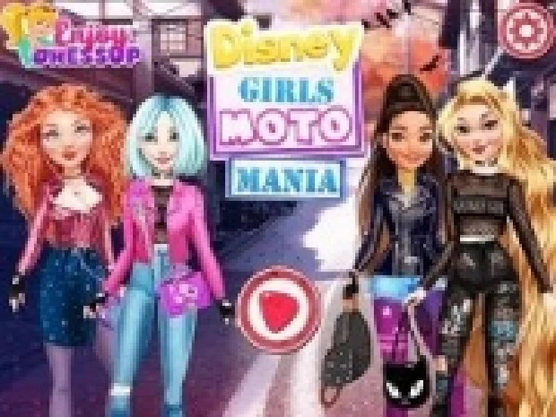 mania moto cu fetele disney