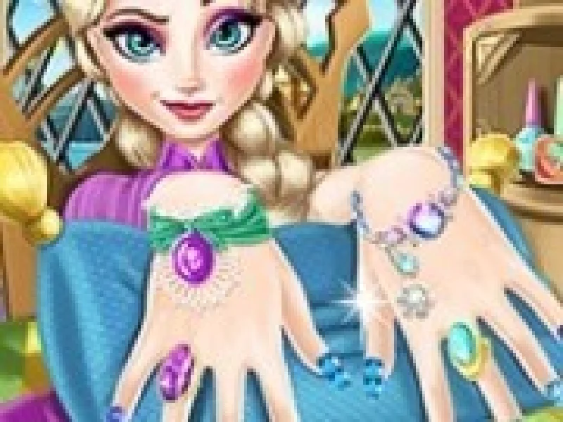 manichiura frozen elsa la spa
