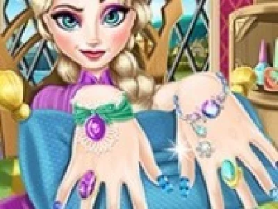 manichiura frozen elsa la spa