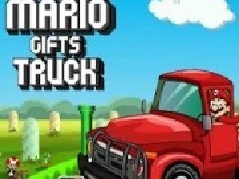 mario conduce camionul de cadouri