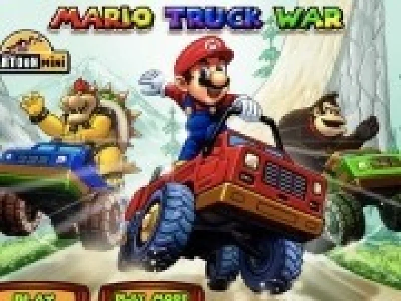 mario cu camioane de curse