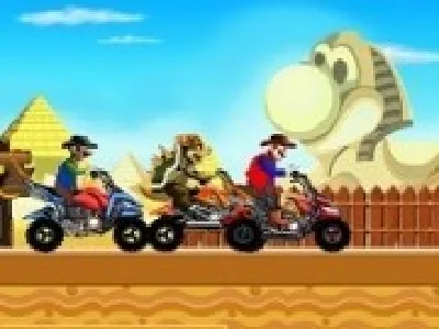 mario curse atv in nisip