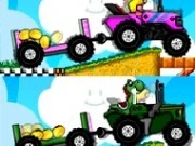 mario curse de tractoare cu remorca in doi