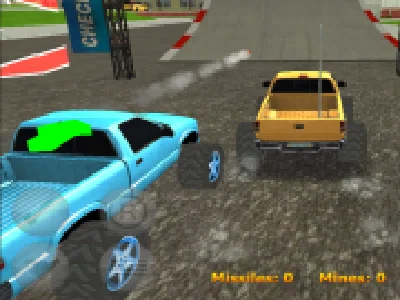 masini rc 3d in curse cu capcane