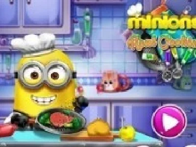 minionii gatit in bucatarie