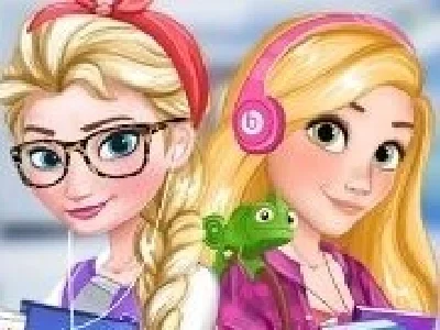 moda de liceu cu elsa si rapunzel