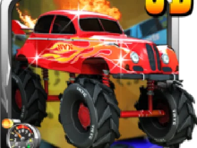 monster truck 3d distrugator in curse