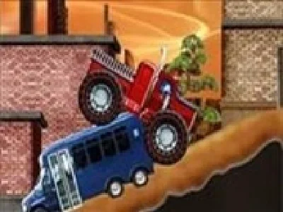 monster truck de pompieri