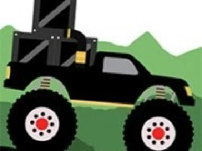 monster truck livrare in padure