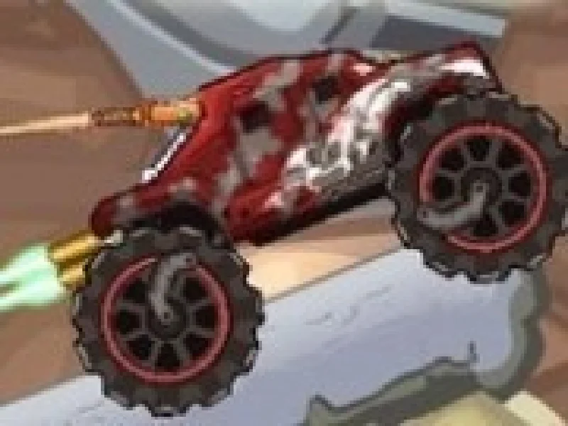 monster truck offroad cu impuscaturi