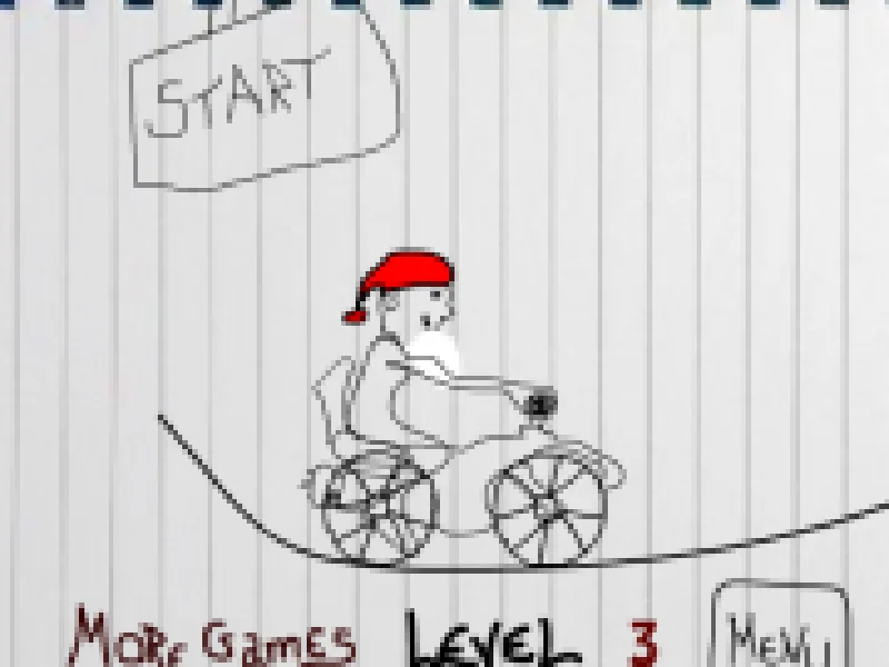 mos craciun desenat cu atv