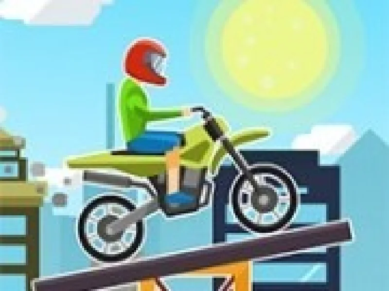 moto extreme pe traseu de constructii