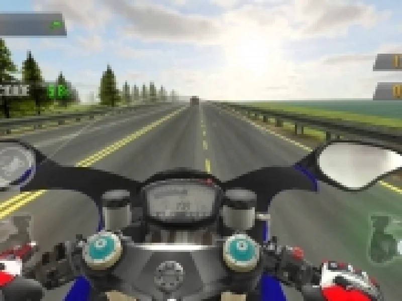 motociclete 3d in trafic