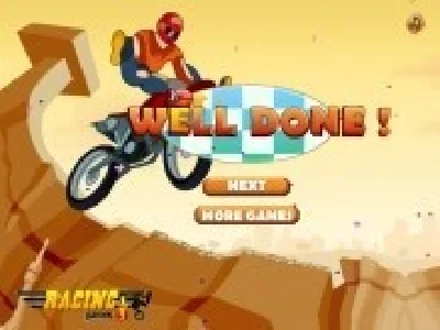 motociclist in canion