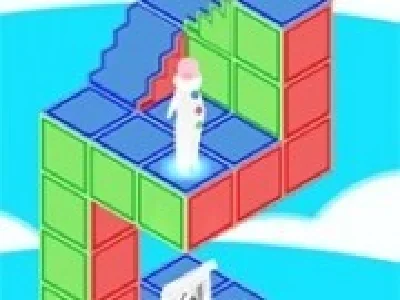 omul prins in puzzle de cuburi