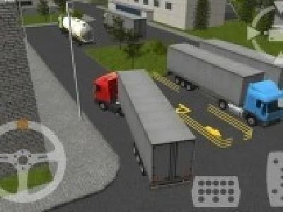 parcheaza camioane 3d cu semiremorca
