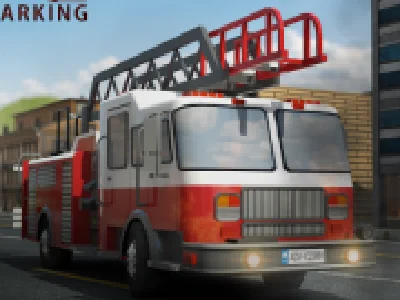 parcheaza camionul 3d de pompieri