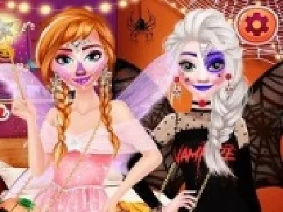 petrecere de halloween cu surorile frozen