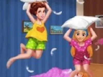 petrecere in pijamale cu printese
