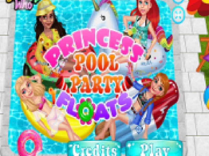 petrecere la piscina cu printese disney