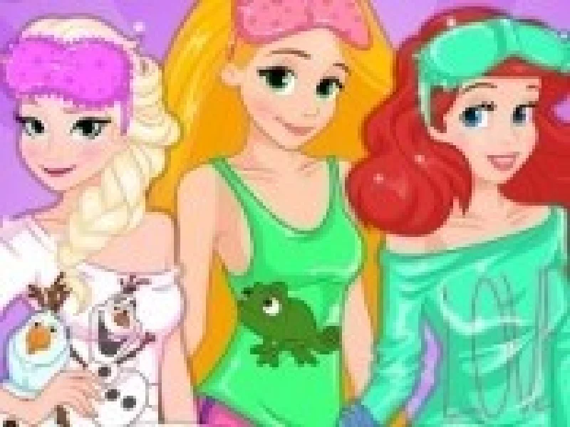petrecerea in pijama a printeselor disney