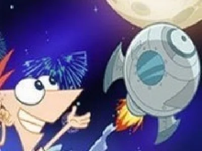 phineas si ferb in racheta catre spatiu