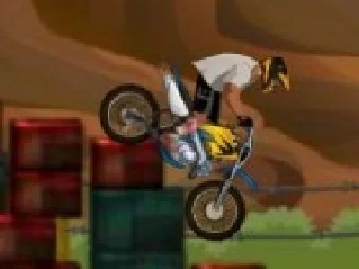 pilot de motorete pe obstacole